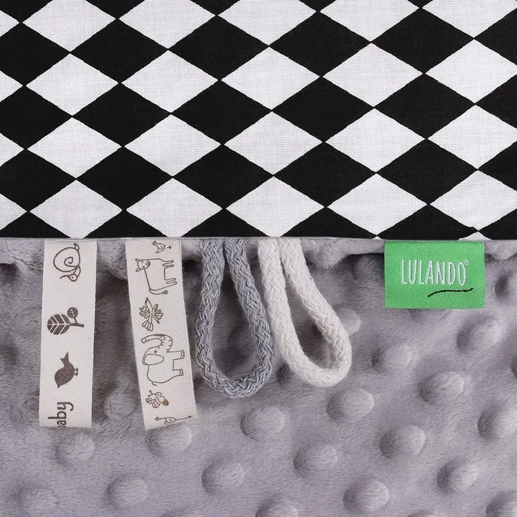 
Super soft bubble climbing 100% polyester warm flannel minky dot baby blanket bed 