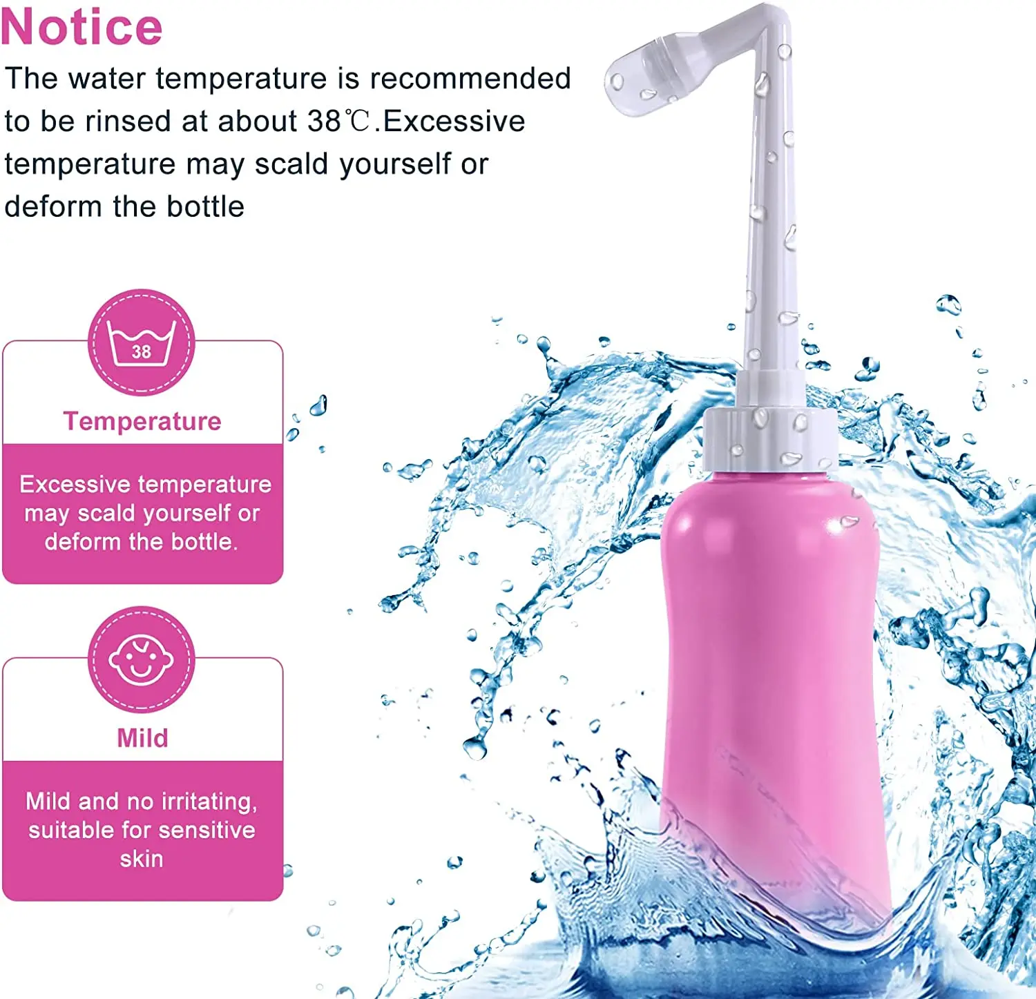2023 Hot Sale Electric Portable Bidet 450ML 350ML Portable Travel Bidet Bottle For Handheld Bidet