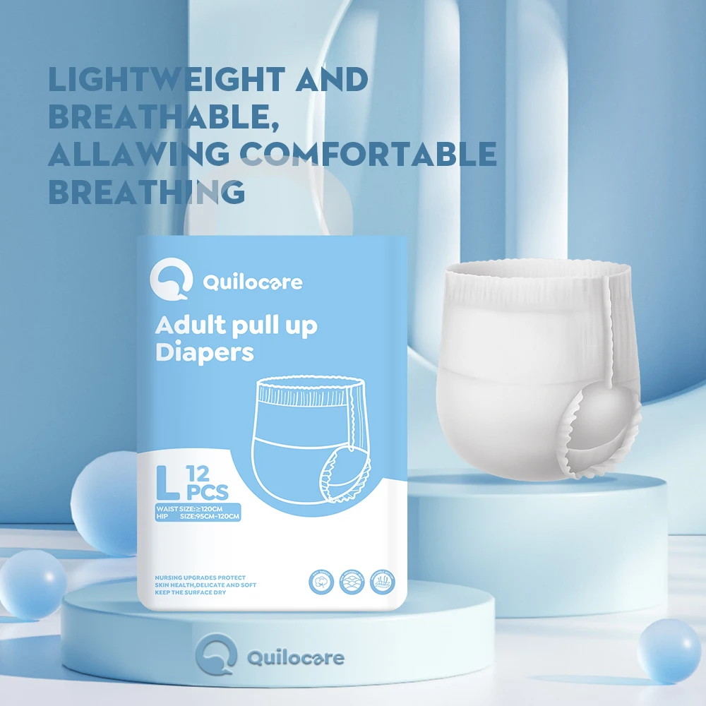 Premium Quality Hospital Home Overnight Use Disposable Adult Pant Diaper Super Thick Elderly Adult Training Diaper Pull Up