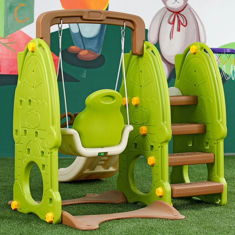 2022 New Type Educational Kindergarten Indoor Slide And Swing Set Playground