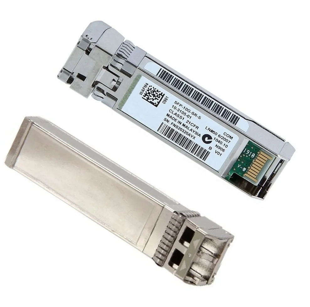 New 5 in Box packing SFP-10G-SR with Gold Label 10GBASE-SR 850nm SFP+ optical fiber module for firewall