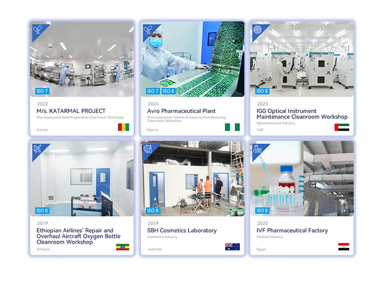 Airwoods ISO 7 Modular Clean Room Turnkey Project laminar flow cleanroom