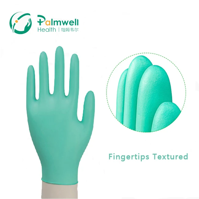 Biodegradable nitrile gloves powder free food grade nitrile medical exam gloves