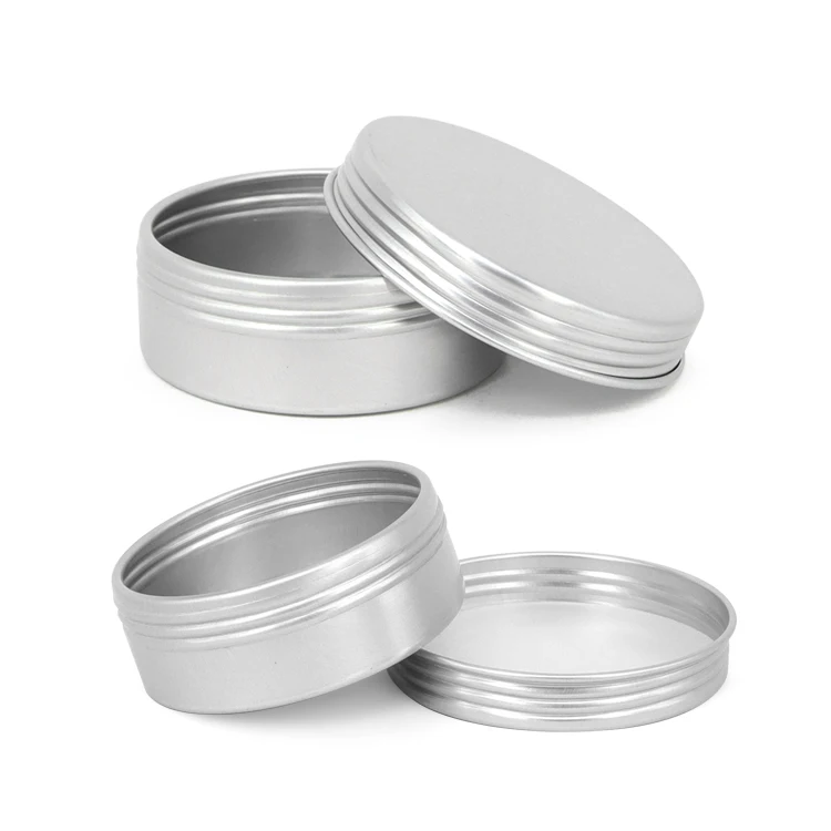 25g aluminum salt jars hand cream jars metal curling aluminum cans cosmetic Aluminum Jar Empty cream Box Tin Can