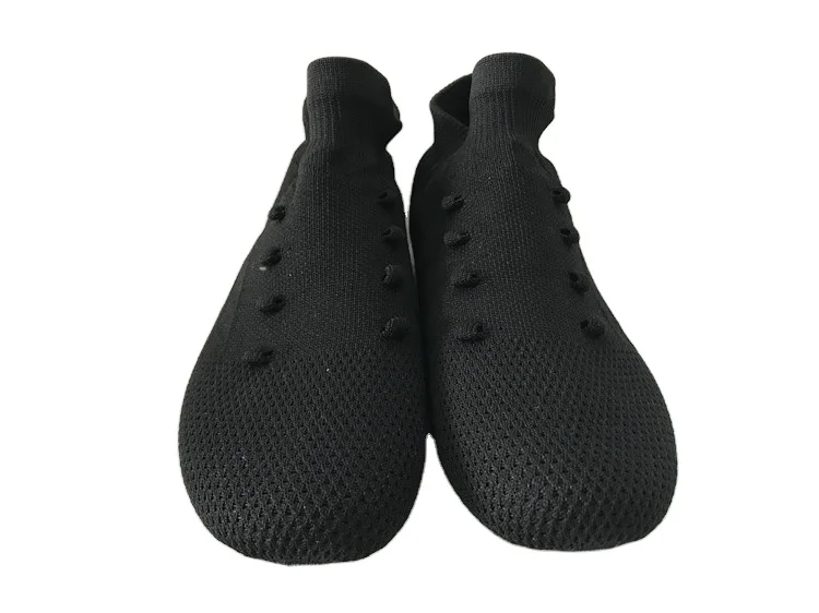 Cheap popular fly knitting safety sport shoe upper material vamp