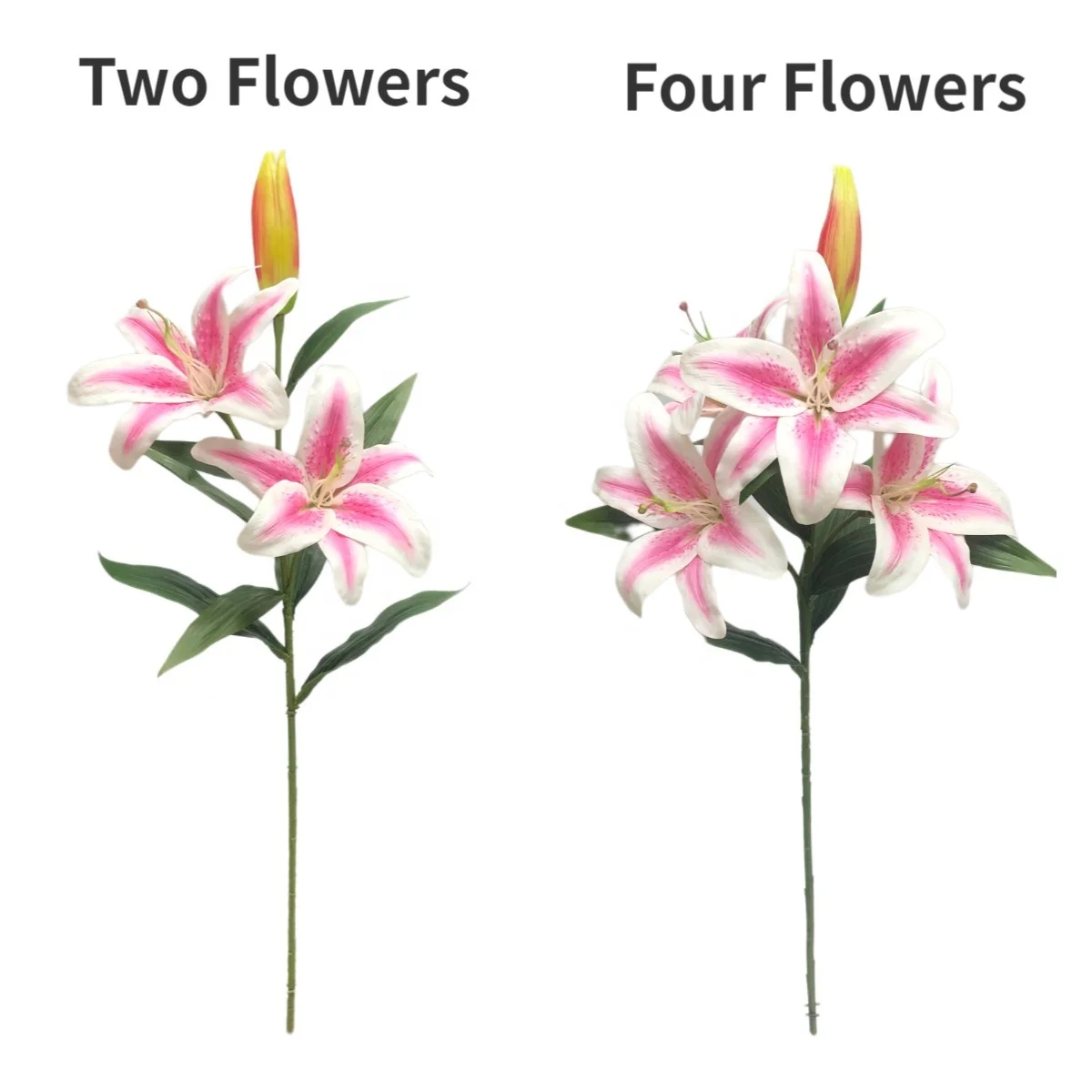 Real Touch Easter Artificial Wholesale Lily, Handmade Decorative Artificial Flowers For Gift Packing