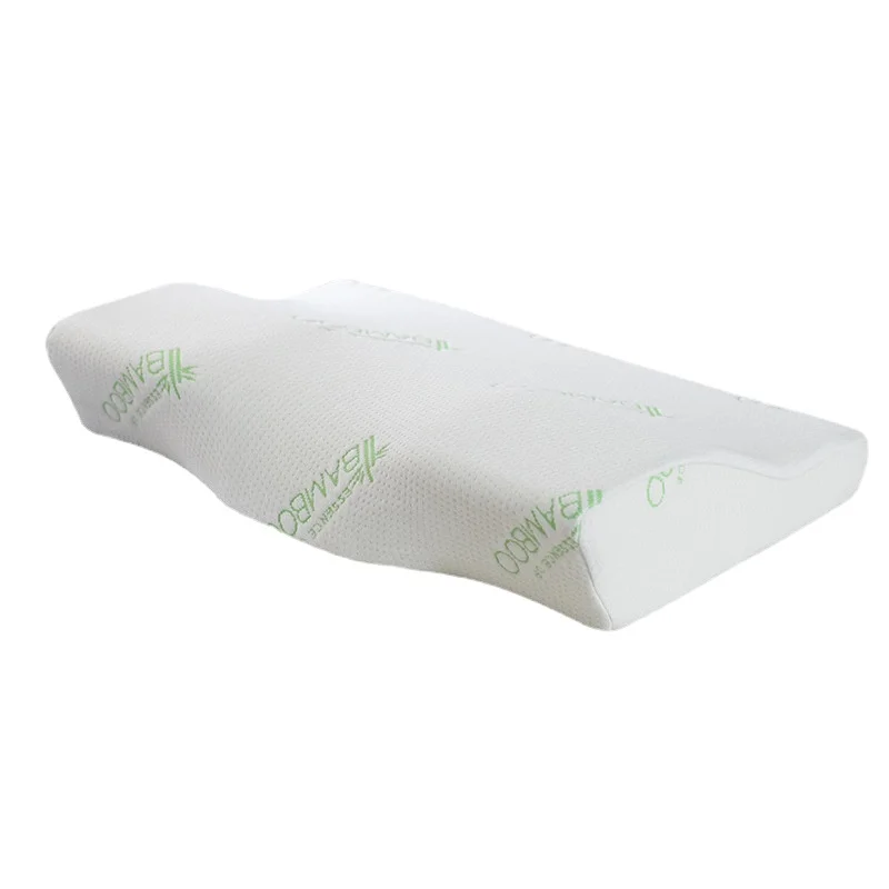 Bamboo Orthopedic Memory Foam Pillow Slow Rebound Soft Memory Sleeping Pillows Butterfly Shaped Relax The Cervical For Adult