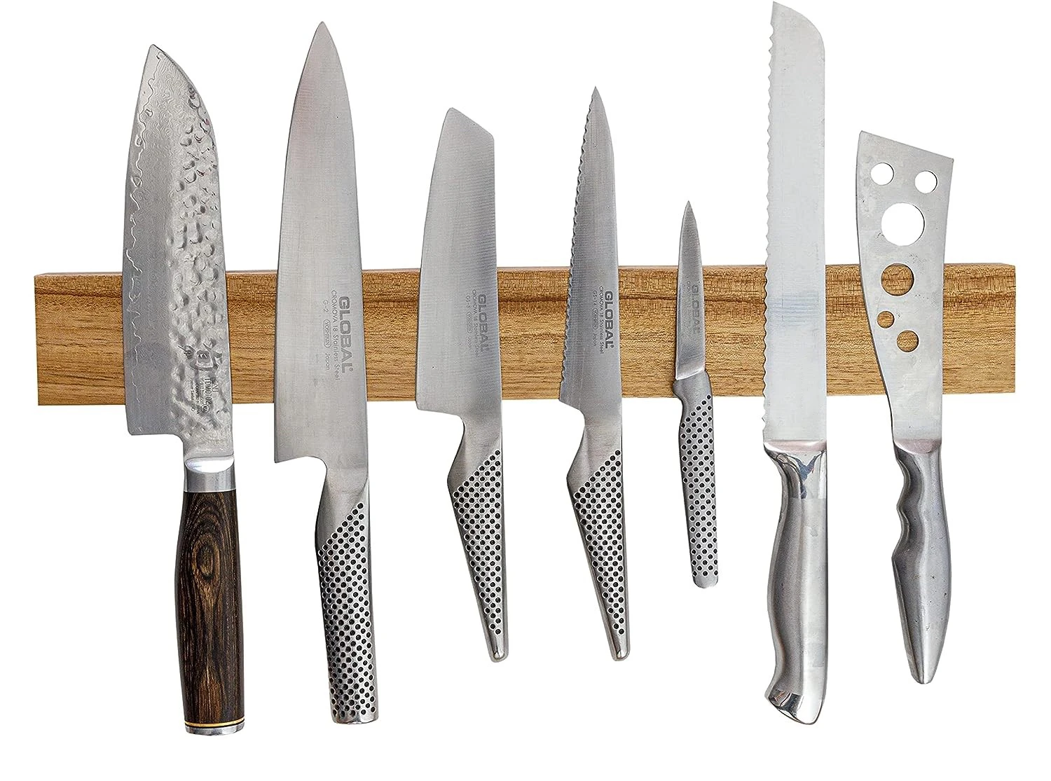 Acacia Wood Powerful Magnetic Knife Strips, Magnetic Knife Holder for Wall Use as Magnetic Tool Organizer, Home Organizer