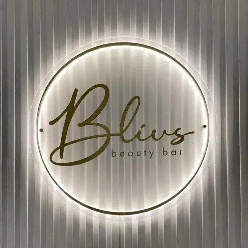 business sign custom led backlit logo acrylic neon sign shop outdoor advertising sign board