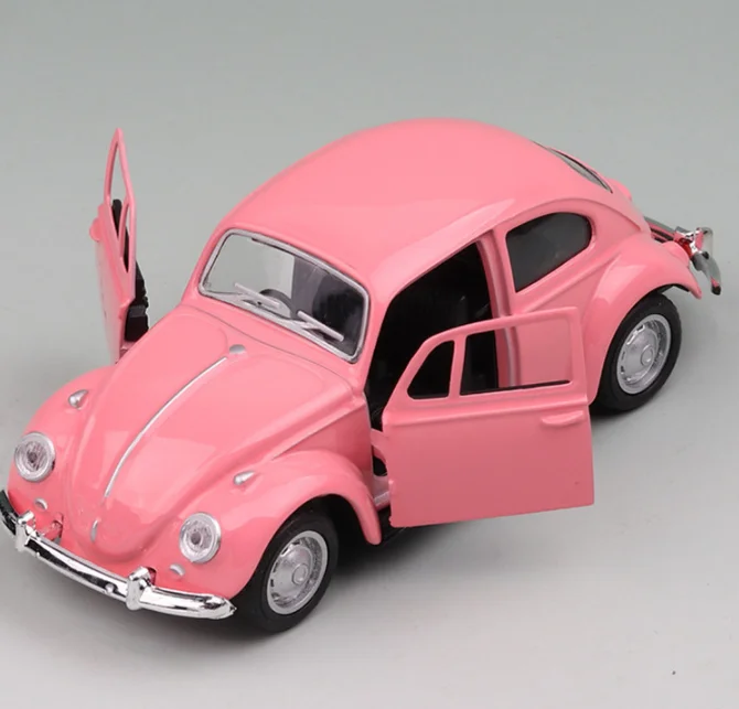 1:32 Scale High Simulation Old Beetles Diecast Toy Car Pull Back Car Toys Autos Classical Car Toy Vehicles