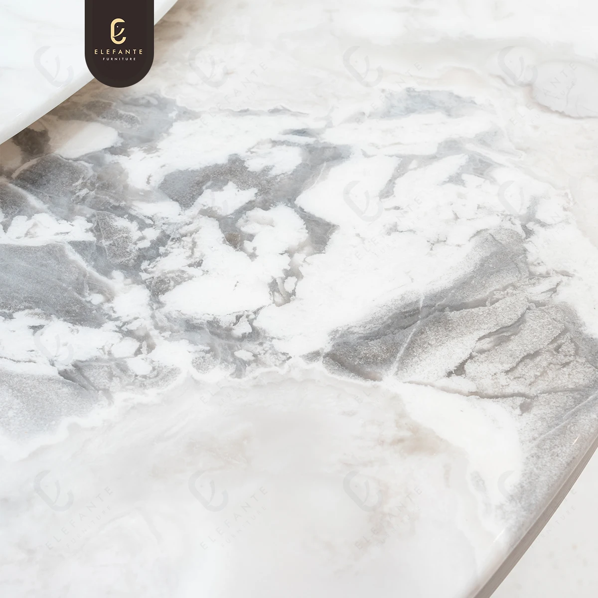 Italian Modern Minimalist Marble Top Stainless Steel Table Legs Luxury Round Rotating Dining Table Dining Table For Kitchen