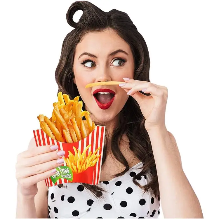 Style Restaurant Cooking Packaging Hamburger Environmentally Friendly Materials Safe Hygienic French Fries Box