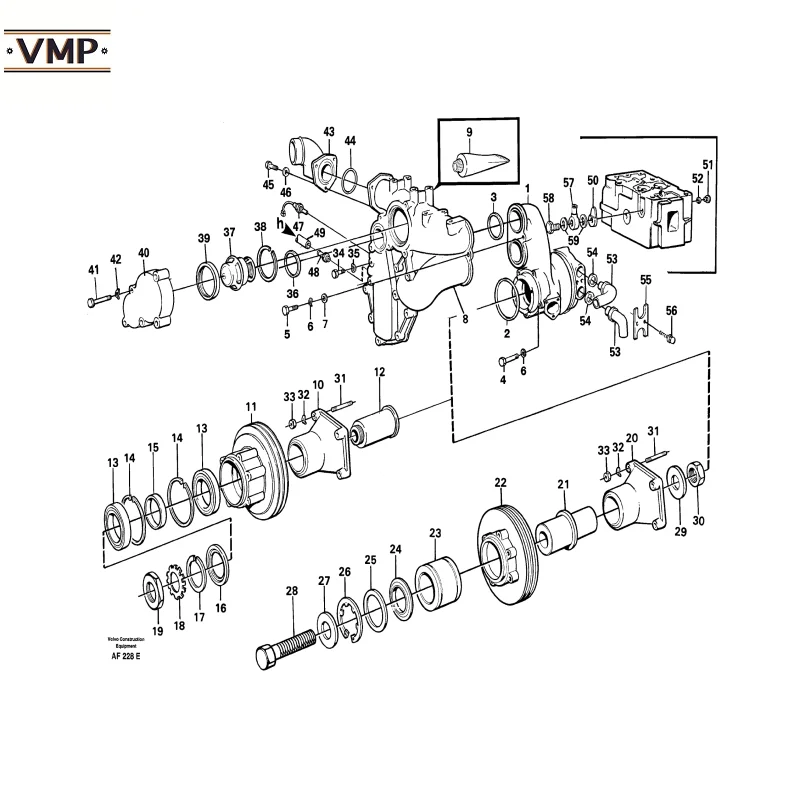 VOE21146660 - Ball Bearing for A40E, A25E 4x4, A35F FS, A25E, A40F, A35G, A45G Articulated Haulers - OEM