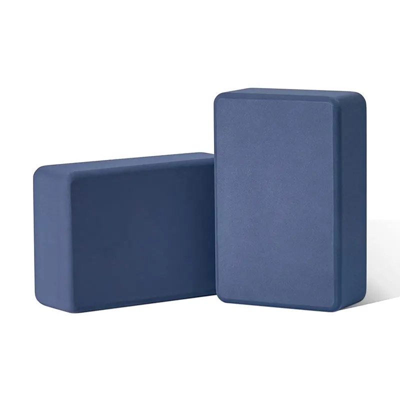 HuaYi Factory Wholesale Color And Logo High Density Recycled Yoga Brick Solid Color Eva Foam Yoga Block Soft