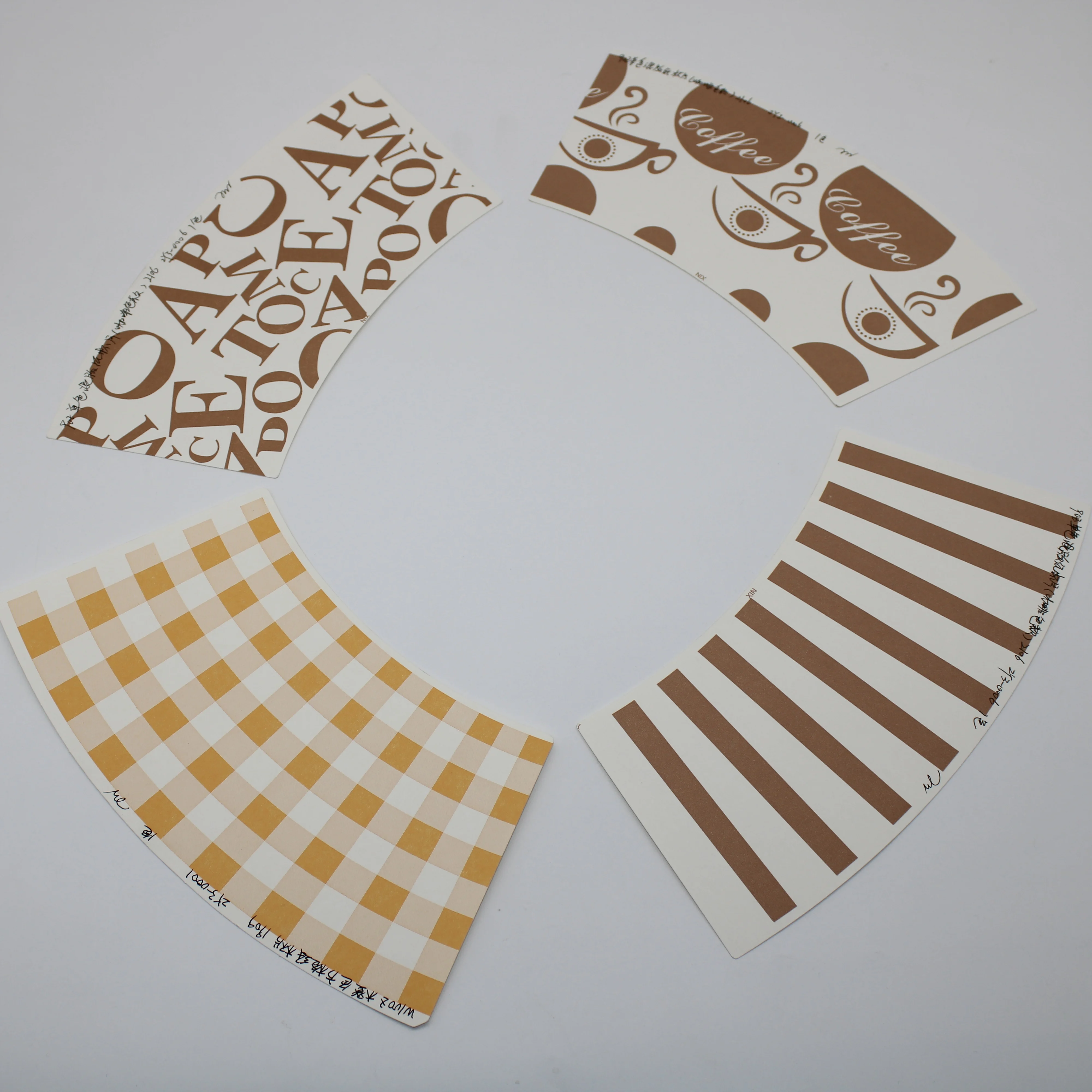 blank paper raw materials for paper cup fan cutting paper cup fan