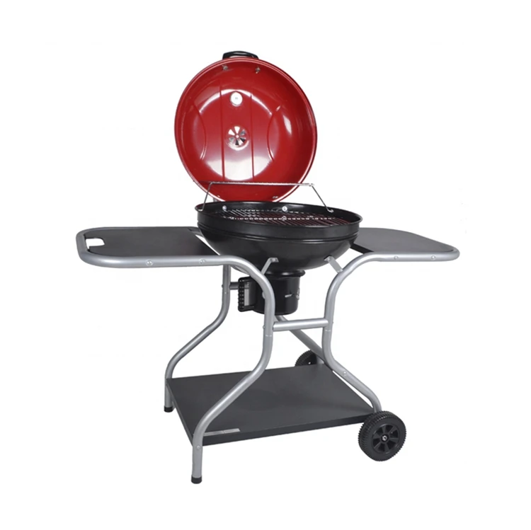 Custom Galvanized Steel Barbecue Griller Easily Assembled Trolley Charcoal Barbecue Griller