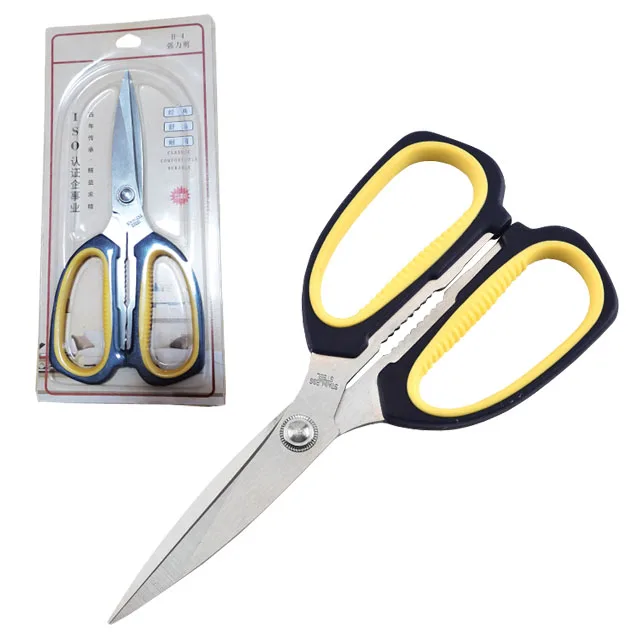 multifunction kitchen scissor family shear 19.5CM length with TPR handle and hot sell in Vietnam India Thailand