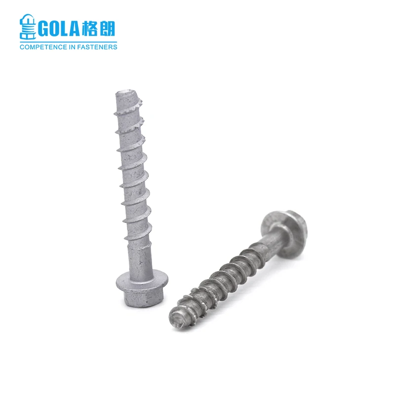 
Hexagon Flange Head Undercut Self Tapping Concrete screw Anchor Screw 