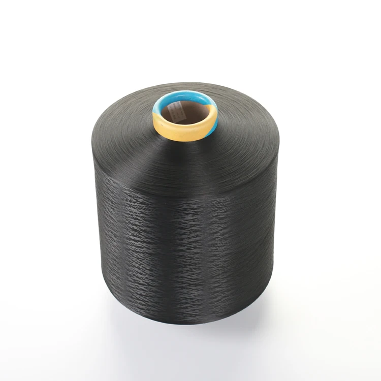 
100% Polyester Draw Textured Yarn 300D/96F DTY Black 