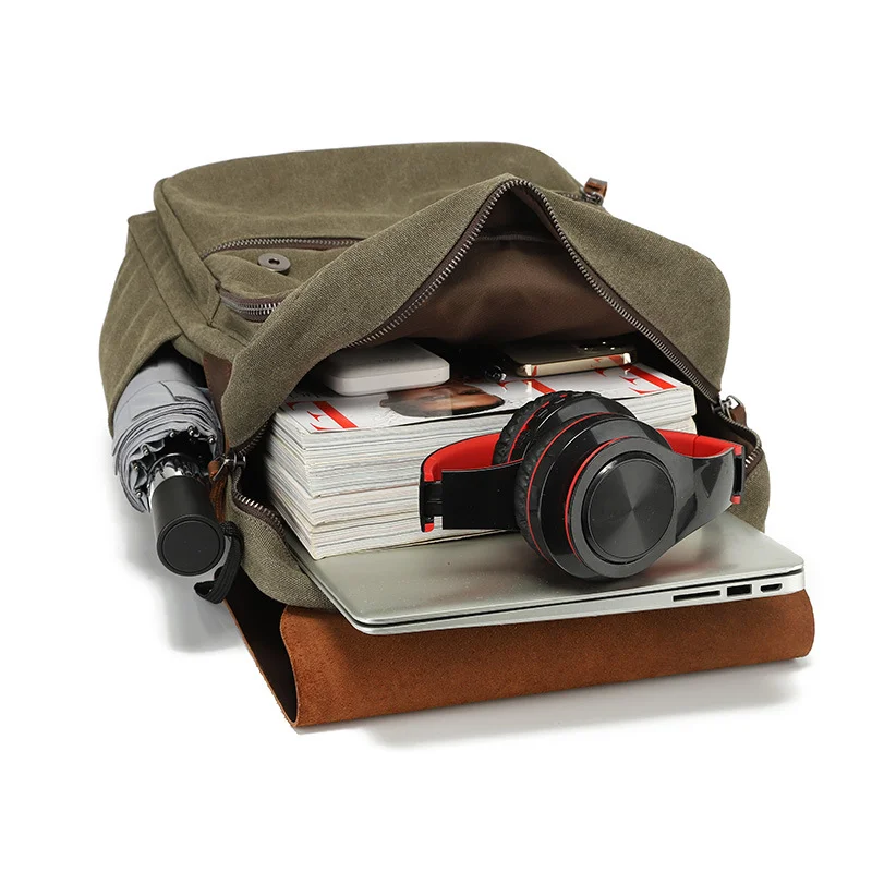 Tourist Backbags Used Travelling Waterproof Laptop Backpack Leather Backpack Bag For Men Leather Backpack Bag