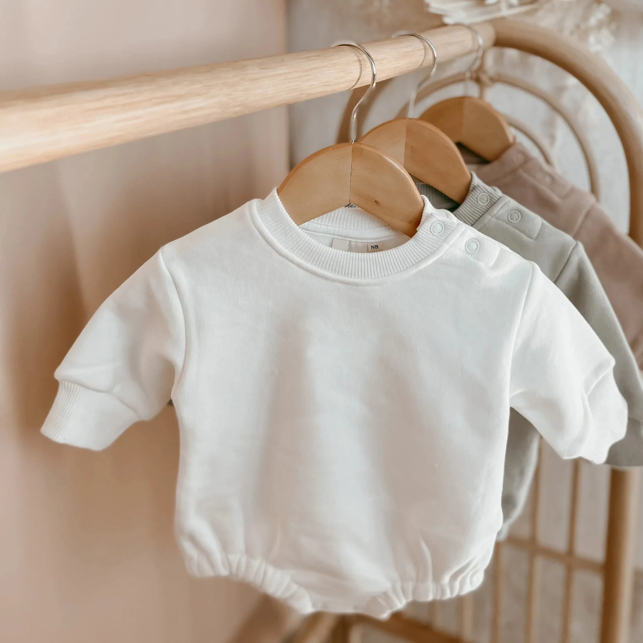 Organic One Piece Tracksuit Romper Custom Print Embroidery Cotton Jumpsuit Unisex Baby Clothes