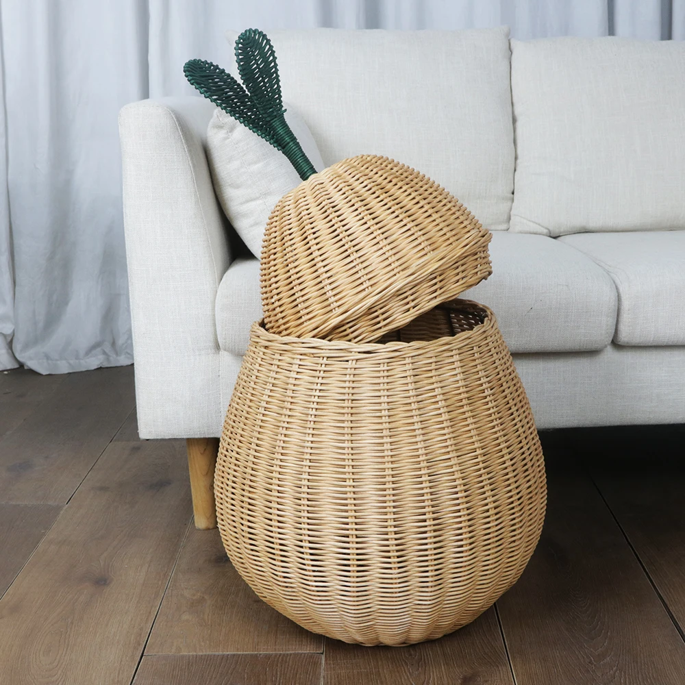 Hand-woven Sydney shape dirty clothes Lou sundries collection basket snacks toys collection bedroom bathroom balcony decoration