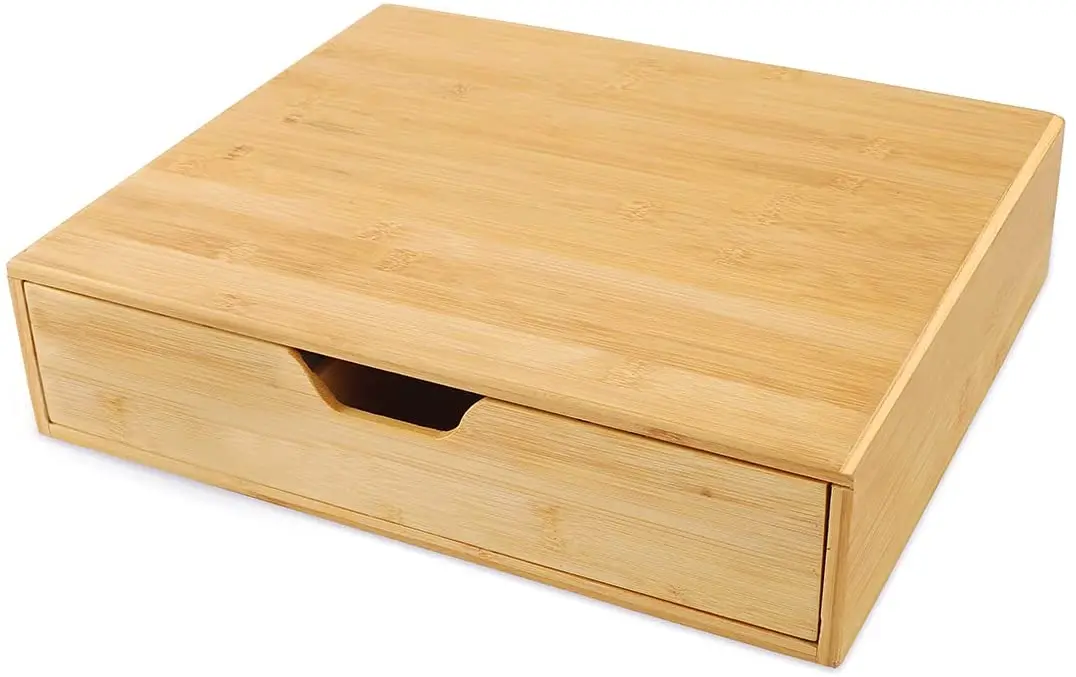 
OEM coffee pod organizer coffee holder coffee pod holder bamboo tea organizer to hold Espresso Pods, Tea storage drawer 