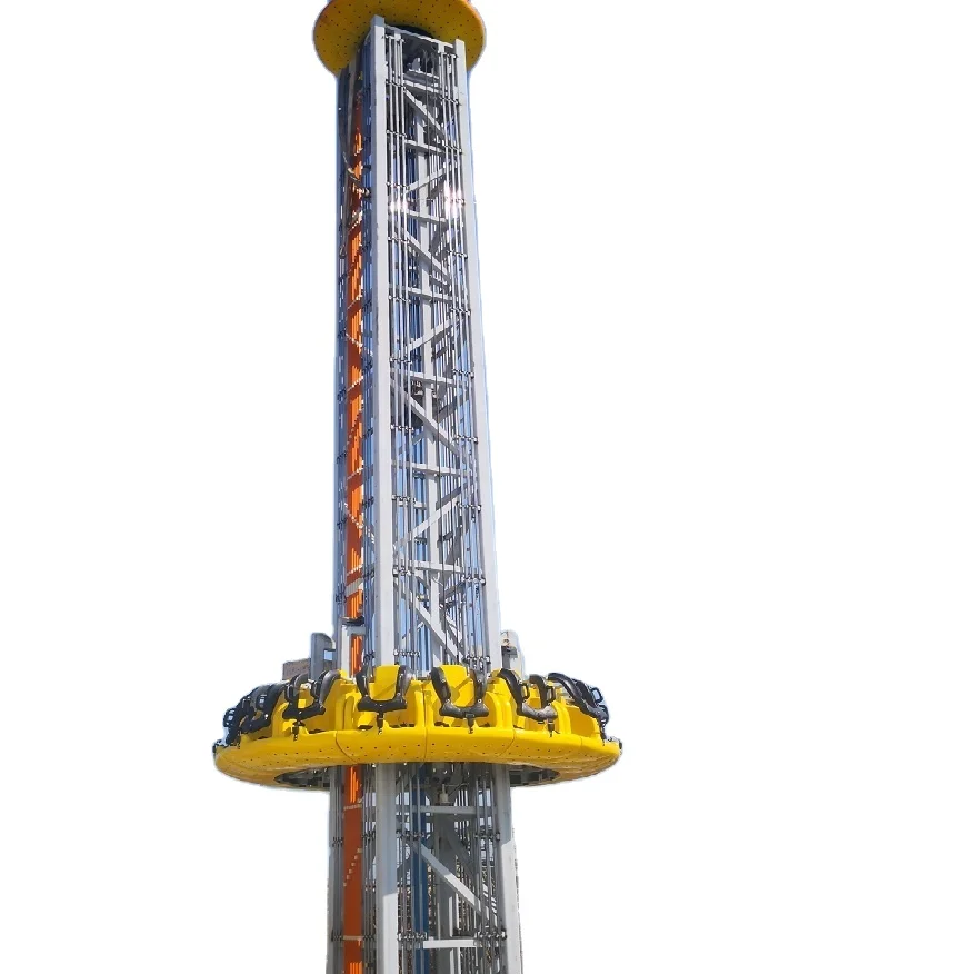 Factory wholesale Amusement Park Rides Adults Carnival Rotary Flying Drop Tower for sale