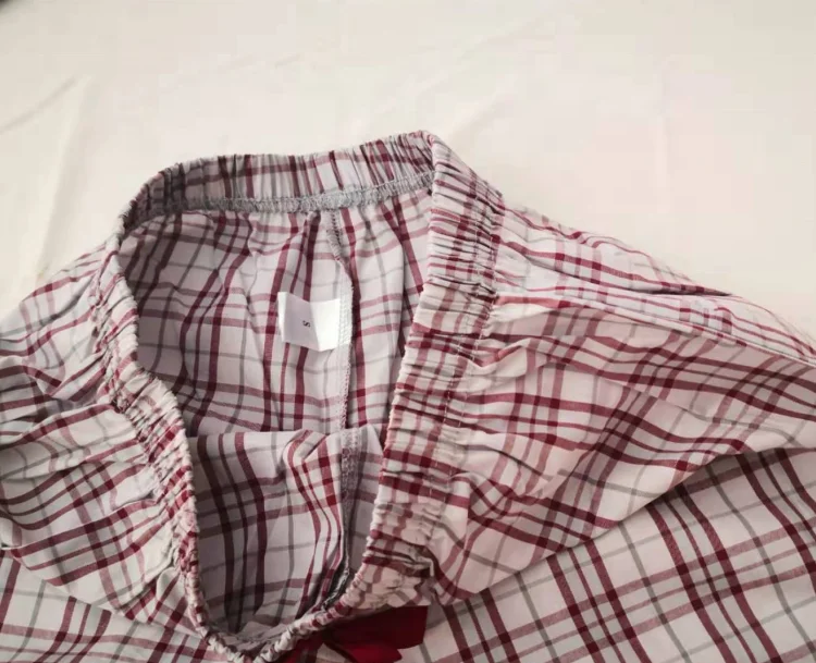 Custom Christmas Pyjamas Print Sleep Short flannel pajamas Womens summer Sleep Boxer Shorts