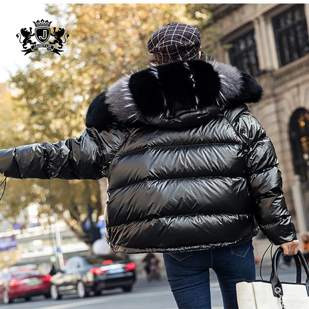 Ladies fur Clothing Winter fur Down Coat Hooded Down Feather fur Jacket down jacket women