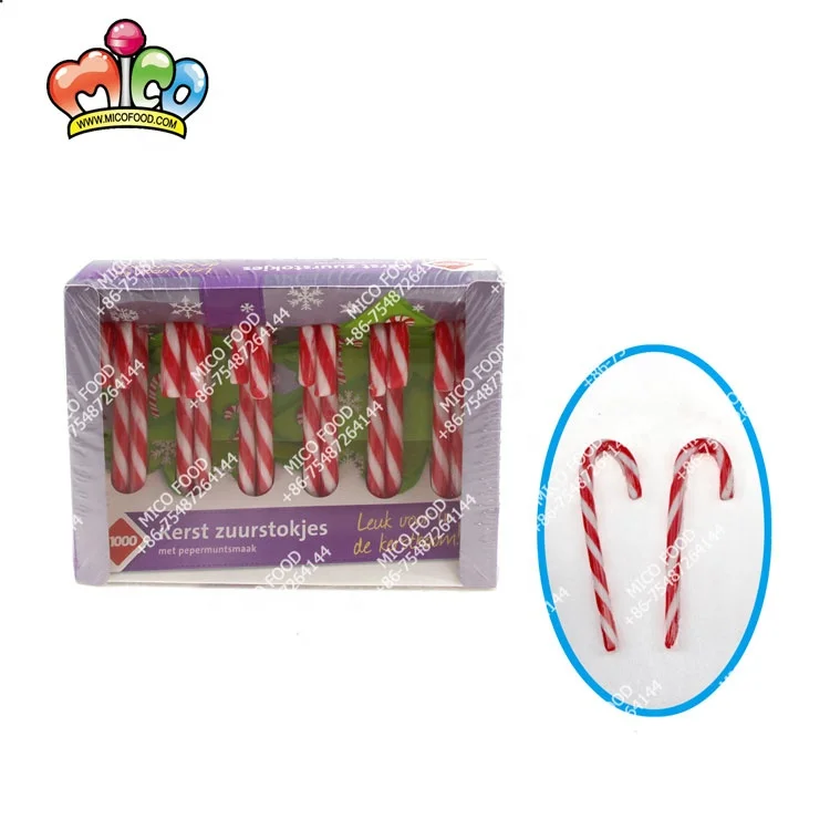 13g Halal Of Cane Shape Hard Candy Christmas Tree Package For Christmas