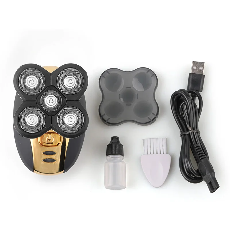 Электрическая перезаряжаемая Бритва для мужчин, 5 лезвий, зарядка через USB, электрическая бритва