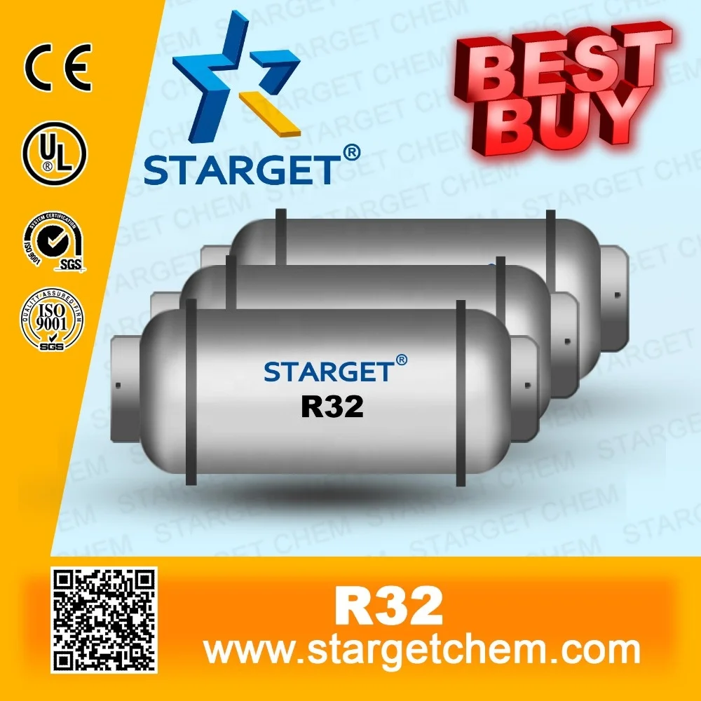 
High Quality Fast Delivery Ton Cylinder Gas Refrigerant R32 