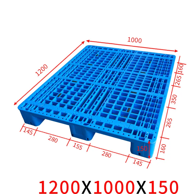 warehouse double side blue plastic pallet cheap price HDPE material new