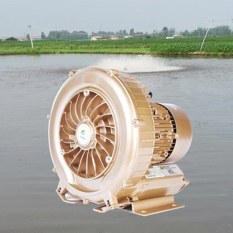 400w 0.5hp pond water aeration air blower for fish farming