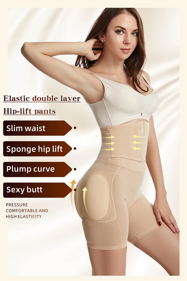 Custom Butt Lifting Waist Trainer Body Shaper Shapewear Fajas Tummy Tucker Thigh Trimmer Leg Shaper Girdles Butt Pad Hip Panties