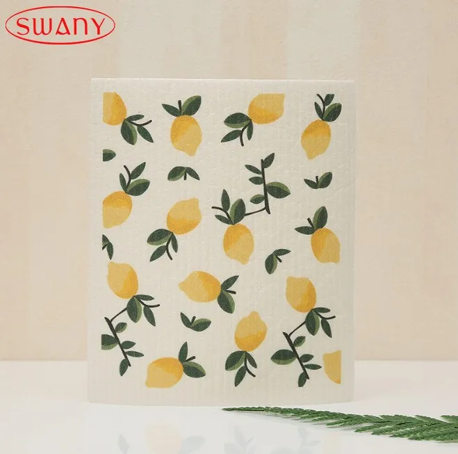 Кухонная Чистящая целлюлозная губчатая ткань для раковины кастрюли и чаши