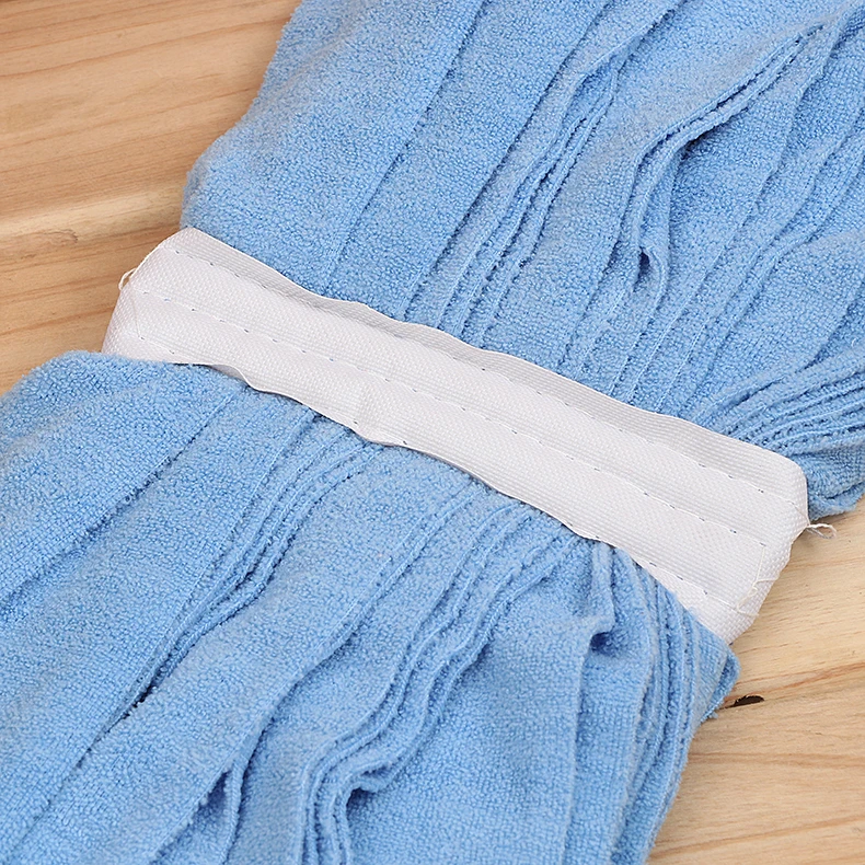 Traditional Style Microfiber Cloth Strip Wet Mop Replacement Head Commercial Hotel Use Microfiber Mop Pad Refill