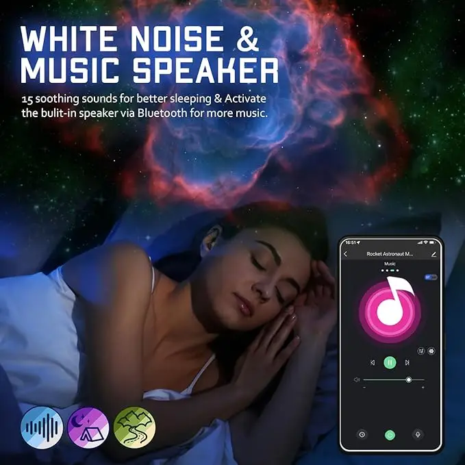 Star Projector, Led Space Nebula Night Light for for Kids Teen Girls Boys Adults, Living Gaming Room Ceiling Decor, Party, Gifts