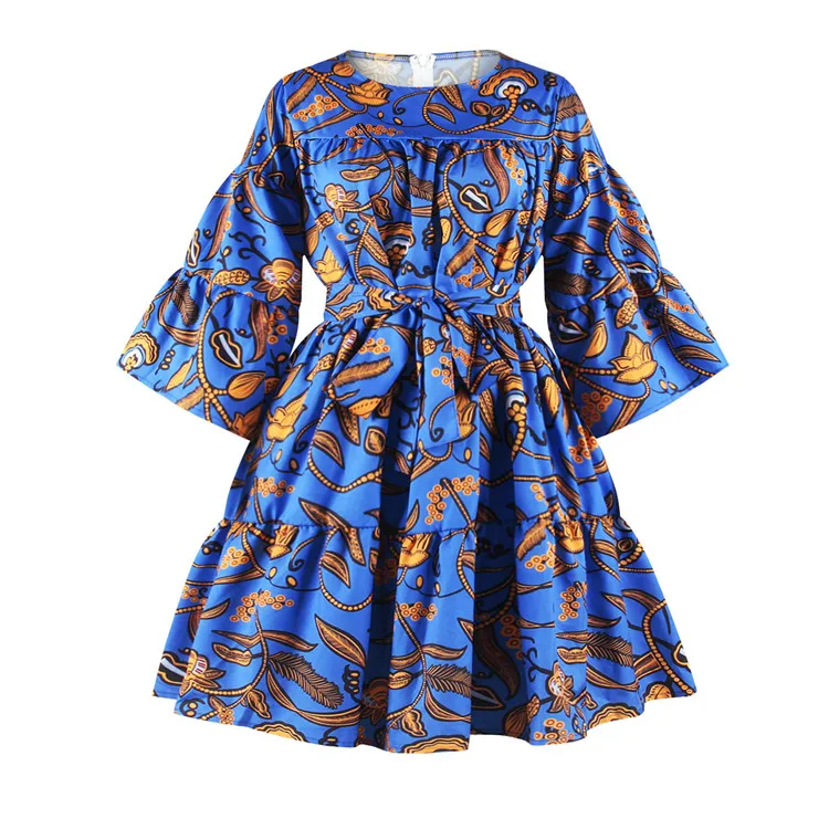 2020 new design women casual dresses African print design kitenge dresses for women