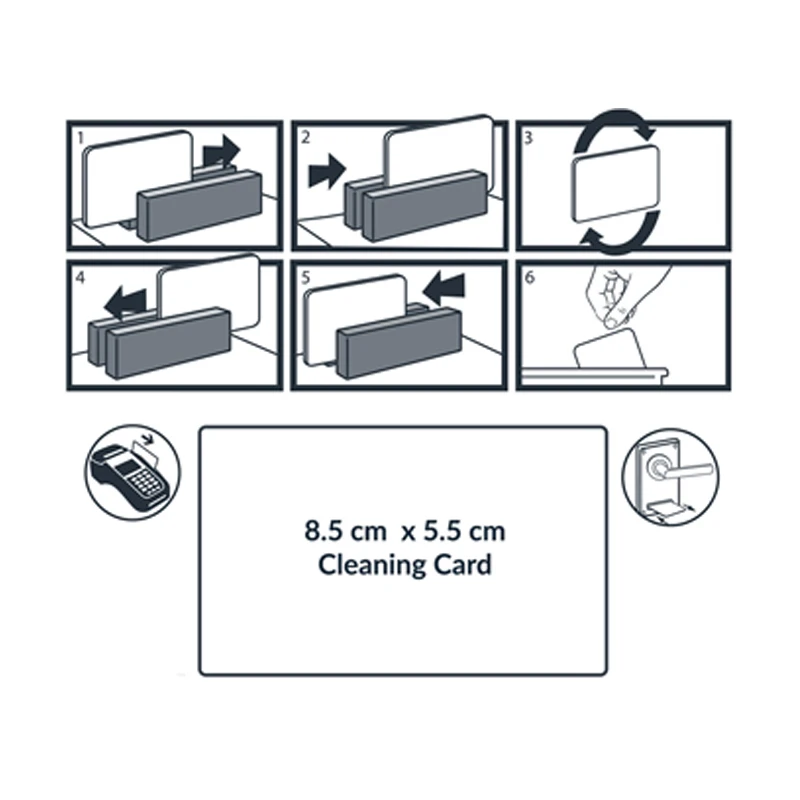 10 Large Adhesive Cleaning Cards (85x150mm), Cleaning Kits compatible with Matica EDI Secure Card Printer