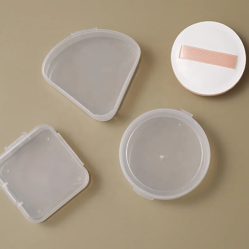 Wholesale pp packaging storage case makeup plastic box with sponge