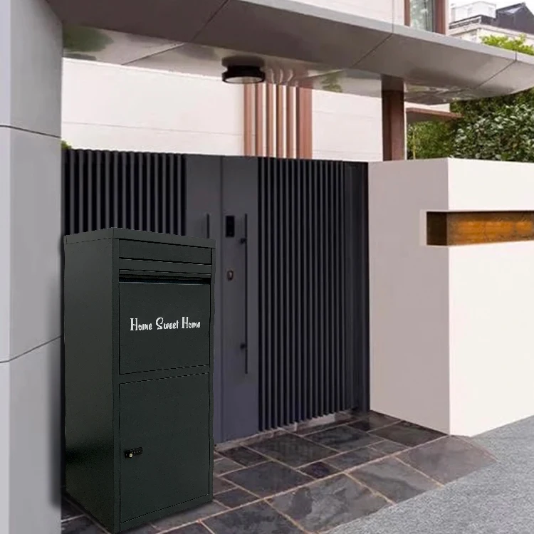 Почтовый ящик JH-Mech с запираемым ключом противоугонная свободно стоящая оцинкованная стальная уличная коробка для посылок