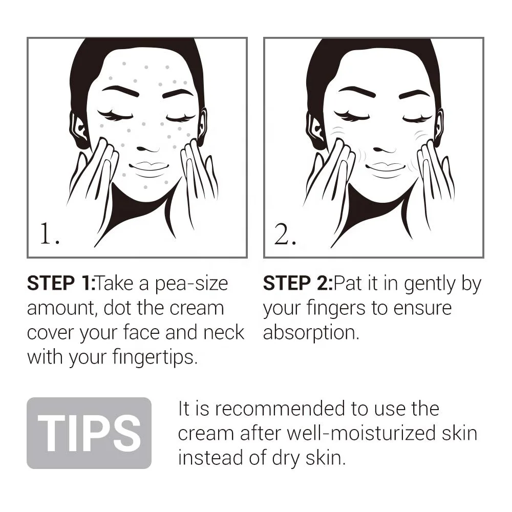 Amazon Popular Organic Skin Care Anti Aging Whitening Day Cream  for face