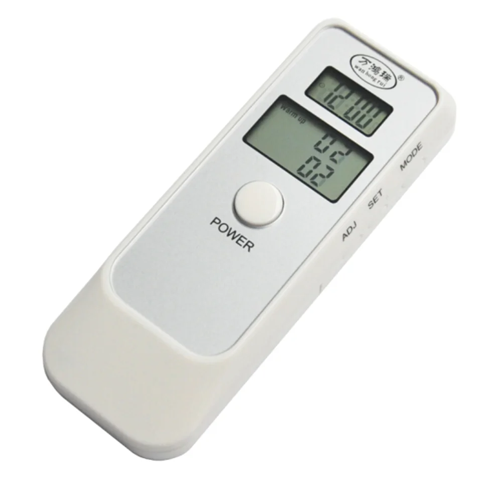 Dual screen time display Blow type alcohol tester Portable type