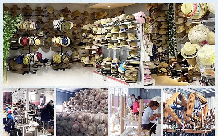 Wholesale One Shoulder Canvas Leather Buckle Bag Hat Set Women Vacation Beach Straw Bag And Hat Set