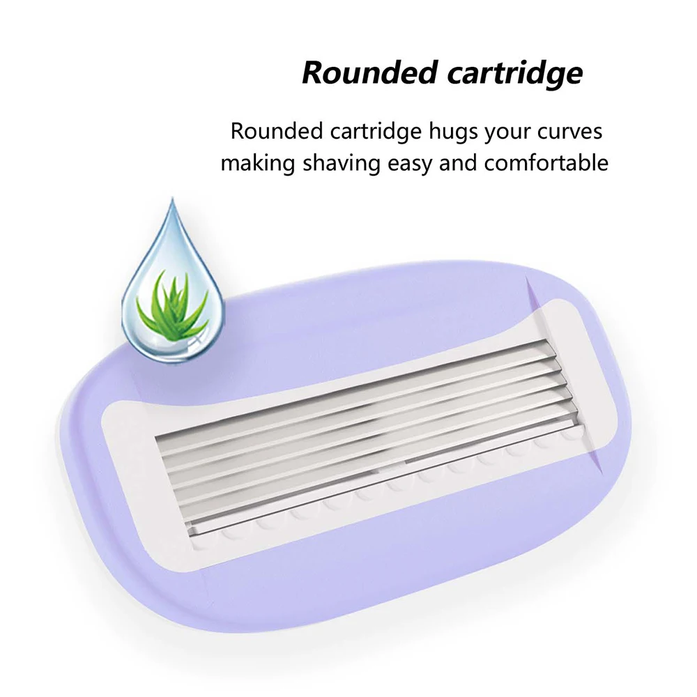 GOODMAX 5 Blades Stainless Steel Razor Body Bikini Face Shaver Painless Hair Razor for Women