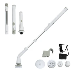 Adjustable direction brush power brush scrubber cleaning