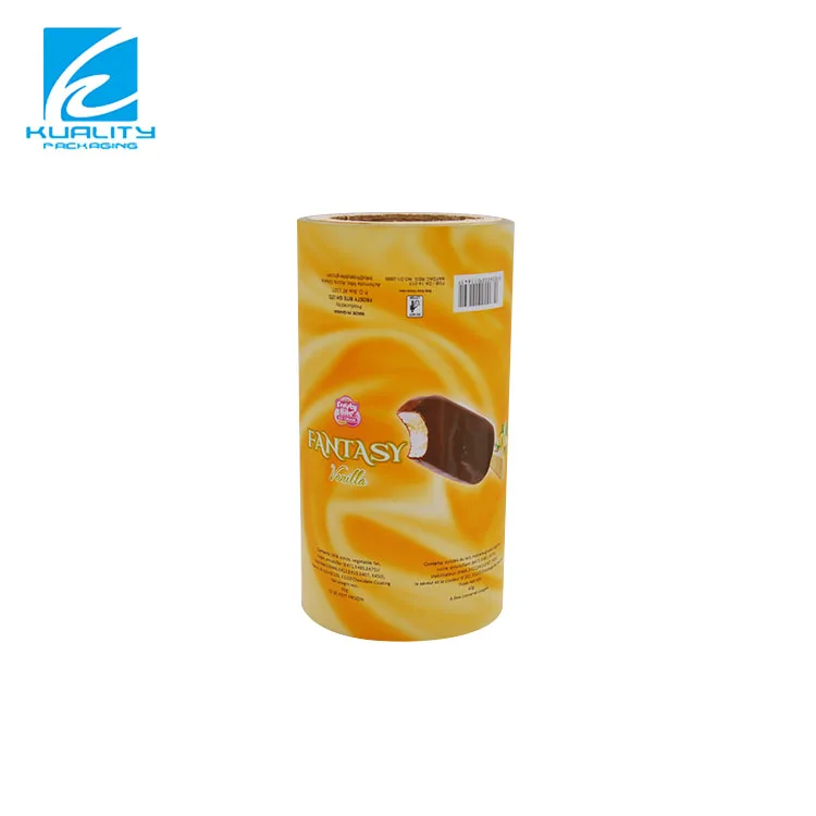 Custom Printing Plastic Ice Candy Ice lolly Ice Cream Popsicle Automatic Packaging Film
