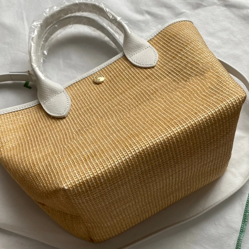 Large Capacity Straw Bag Women Portable Beach Bag Single Shoulder Crossbody Bag